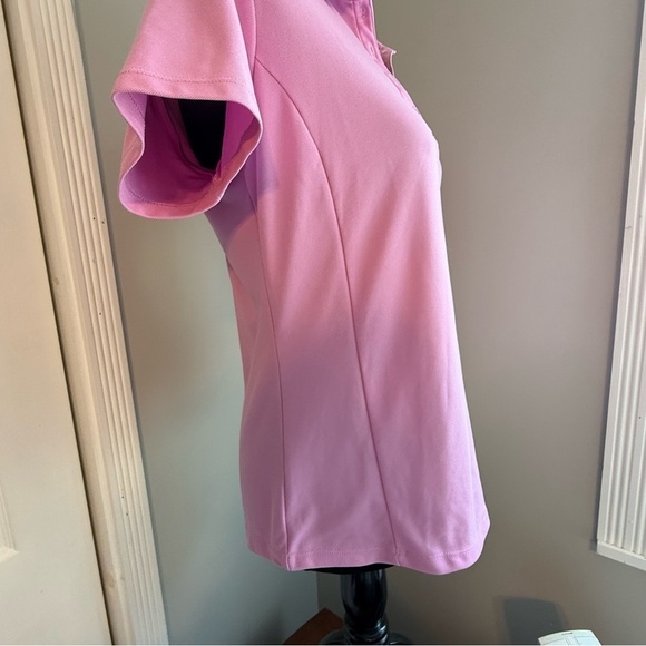 Greg Norman Collection Pink Fitted Polo Short Sleeve Top Size Medium - Picture 9 of 11